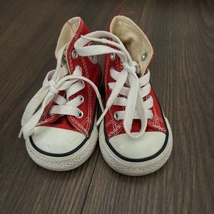 Red toddler converse